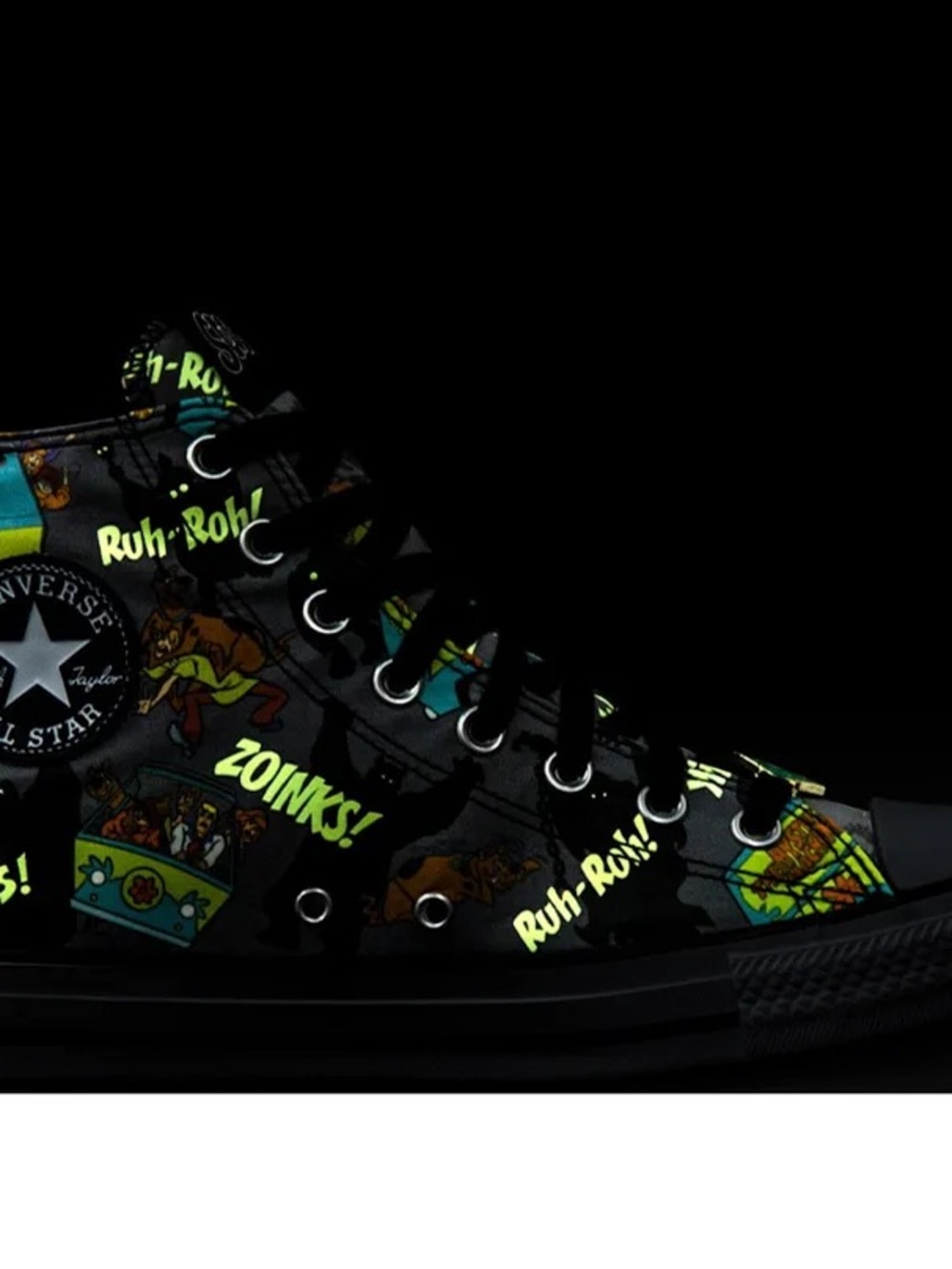 Converse Scooby-Doo Graphic High-Top Sneaker in Black and Gray - Picture 7 of 7